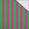PINK-GREEN STRIPES - Tkanina na obrusy