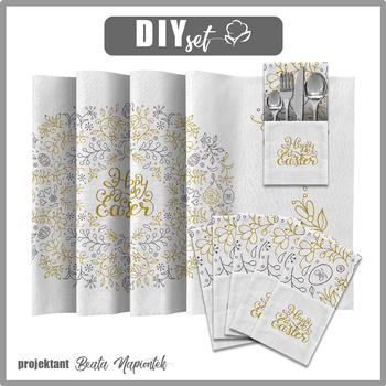 NAPKINS AND RUNNER - HAPPY EASTER - sewing set