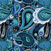 Paisley pattern no. 5 - looped knit fabric with elastane ITY