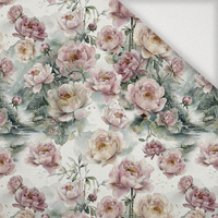 FLOWERS PANDA FAMILY - Webware für Tischdecken