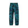 CHILDREN'S SOFTSHELL TROUSERS (YETI) - PALM LEAVES pat. 5 / black - sewing set (122/128)