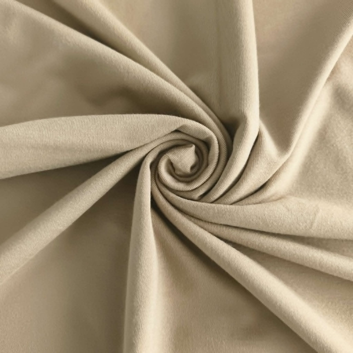 Bambusjersey mit Elasthan - BEIGE