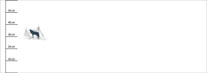 WOLF (ADVENTURE) / white - SINGLE JERSEY PANORAMIC PANEL 