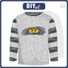 Longsleeve - czarny ninja wz.2 - single jersey (134/140)