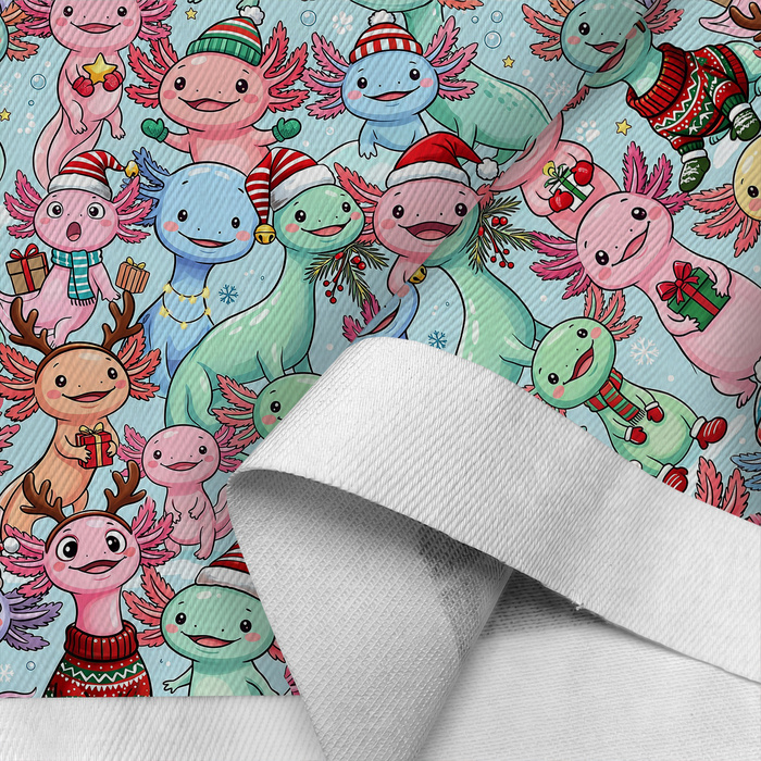 CHRISTMAS AXOLOTL - Baumwoll Drillich