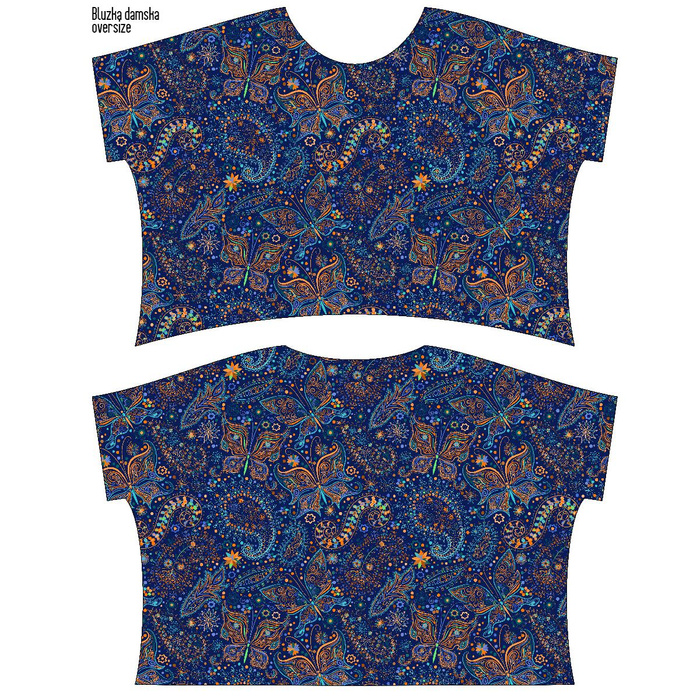 FLIMSY OVERSIZE BLOUSE "ELENA" - ETNO BUTTERFLIES - sewing set