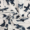 ANIMALS MIX (GALACTIC ANIMALS) / white - Cotton woven fabric