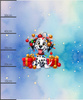 Christmas animal wz. 4 - panel (60cm x 50cm) dzianina drapana z elastanem ITY