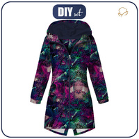 DÁMSKÁ BUNDA PARKA (ANNA) - FANTASY LEAVES - sada šití