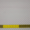 WHITE DOTSIES / grey - Cotton woven fabric