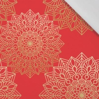 MANDALA wz. 5 / czerwony - tkanina wiskozowa