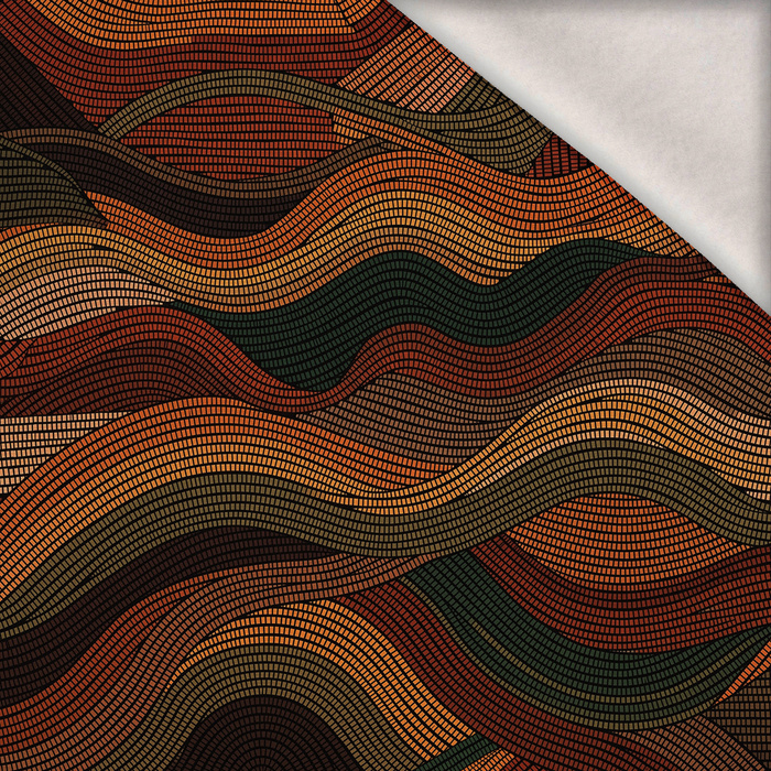 RETRO GEOMETRIC WZ. 22 - dzianina drapana z elastanem ITY
