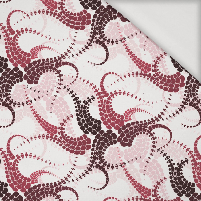 LEAVES pat. 6 (red) - Viscose jersey