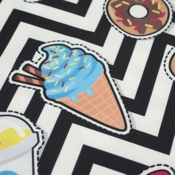 FAST FOOD - Waterproof woven fabric