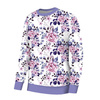 WILD ROSE FLOWERS PAT. 1 (BLOOMING MEADOW) (Very Peri) - light brushed knitwear