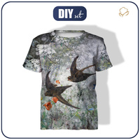 KINDER T-SHIRT- MAUERSEGLER (Bruno Liljefors) - Nähset