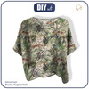 LEICHTE OVERSIZE BLUSE "ELENA" - GEPARD / Blätter - Nähset