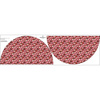 Small circle skirt panel - CREPE - VALENTINE'S DAY WZ. 22