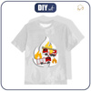 KINDER T-SHIRT- FEUERWEHR / acid (grau) - Single Jersey (104/110)