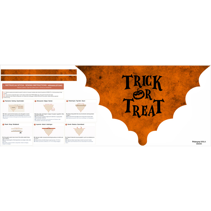 CAPE - TRICK OR TREAT / choice of sizes