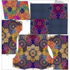 SNOOD SWEATSHIRT (FURIA) - MANDALA pat. 2 - looped knit fabric ITY - M
