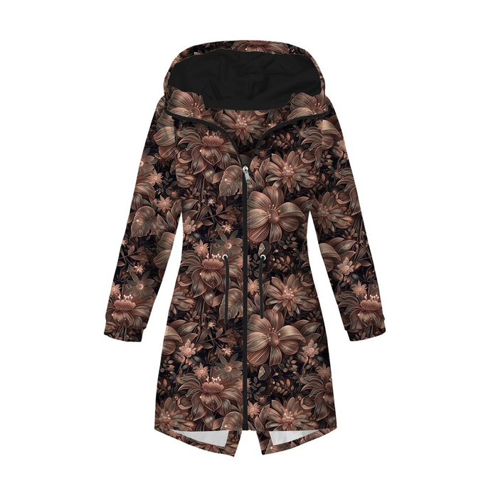 DAMENPARKA (ANNA) - FLOWERS WZ.10/ Mocha Mousse - Softshell XL