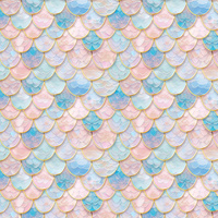 FISH SCALES wz. 2 - Cotton muslin