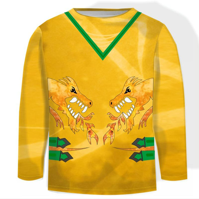 LONGSLEEVE  - GOLDENER NINJA - Single Jersey (86/92)