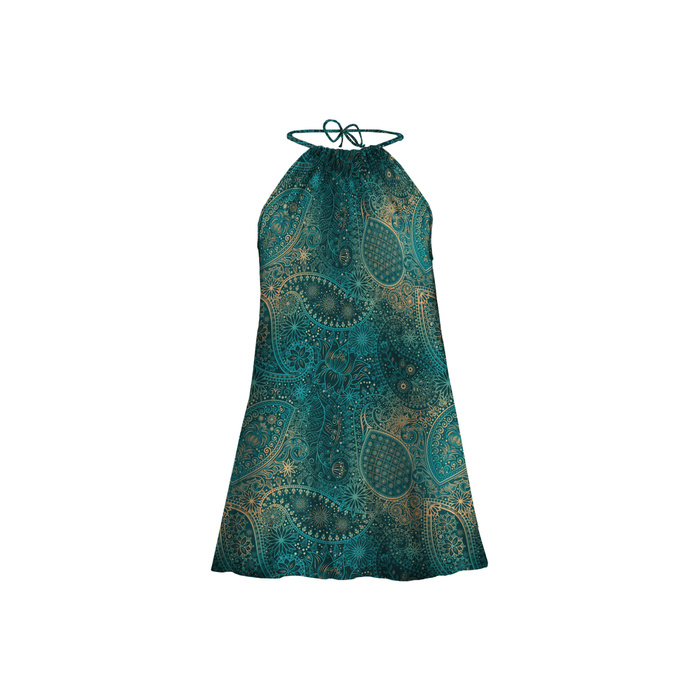 DRESS "DALIA" MINI - MEHNDI 2.0 - sewing set XXS-XS