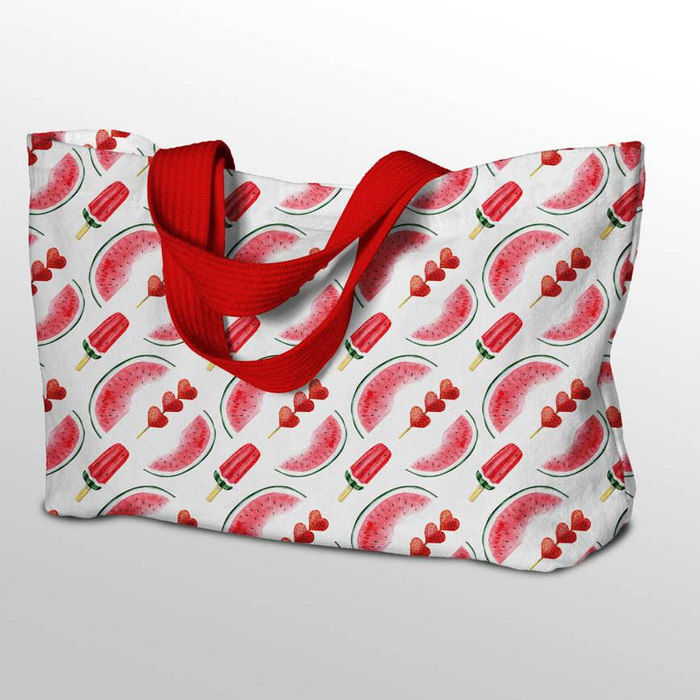 ICE CREAM AND WATERMELONS - Nylon fabric PUMI