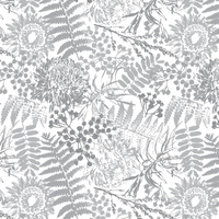 GREY FARNBLÜTEN (GRAU) / weiß-  Sommersweat