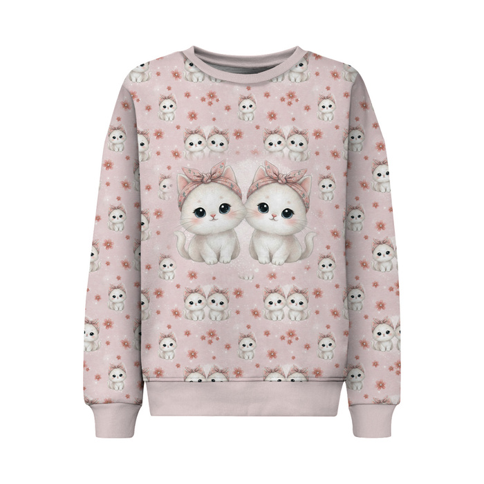 CHILDREN'S (NOE) SWEATSHIRT - KITTY LOVE- sewing set (86/92)