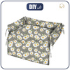 ANIMAL BED - DAISIES PAT. 1 / grey - sewing set - L