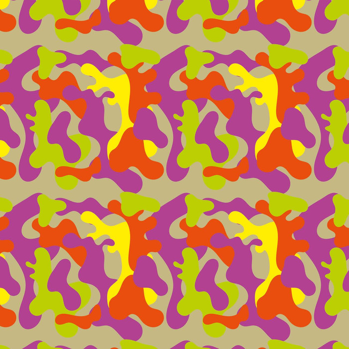 NEON CAMOUFLAGE M. 7 - Lycra 300g