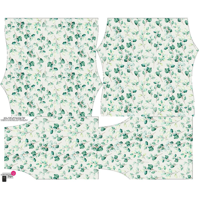 Carmenausschnitt Bluse SOFIA - EUKALYPTEN - Nähset XL