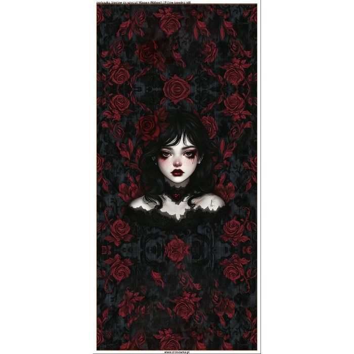 POLŠTÁŘ 45x45 - VALENTINE'S DAY / GIRL - voděodolná tkanina - Sada šití