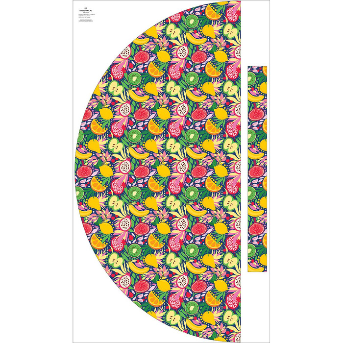 Maxirock Panel - Viskose Jersey/ TUTTI FRUTTI ms.3