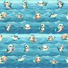 SEA ANIMALS WZ. 1- Welur tapicerski