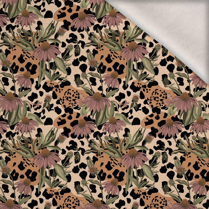 ANIMAL PATTERN WZ. 10 - Wintersweat angeraut mit Elastan ITY