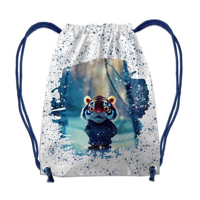 GYM BAG - ANIMATED TIGER Pat. 2 - small