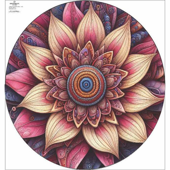 PINK FLOWER - big circle skirt panel