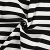 Rib Jersey fabric Unicolour - STRIPES / BLACK