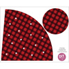 CHRISTMAS TREE - VICHY GRID BLACK / red - DIY IT'S EASY