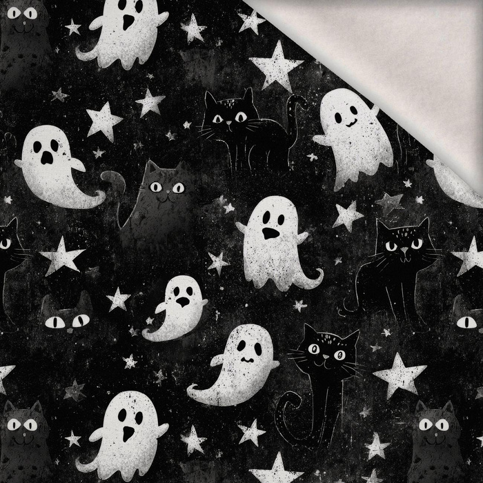 HALLOWEEN WZ. 49 - teplákovina počesaná s elastanem ITY