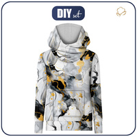 UNISEX HOODIE (HYDRA) - ALCOHOL INK M. 3 - Nähset (122/128)