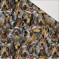 DOGS WZ. 1 / CHRISTMAS - Hydrofobowa dzianina drapana