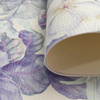 PURPLE FLORAL (46 cm x 50 cm) - thick pressed leatherette