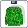 Longsleeve - PIXELS pat. 2 / green - sewing set