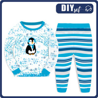 KINDERPYJAMAS "MIKI" - PINGUIN 2.0 / türkis - Nähset