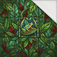 Stained Garden wz. 17 - PANEL (60cm x 50cm) dzianina pętelkowa z elastanem ITY
